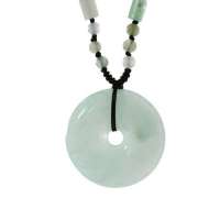 淘翠天然翡翠A货莹润平安扣吊坠110054