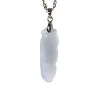 淘翠天然翡翠A货莹润如意吊坠10729