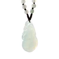 淘翠天然翡翠A货莹润百福如意吊坠30866