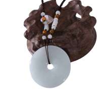 淘翠天然翡翠A货莹润大平安扣吊坠110076