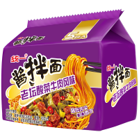 统一酱拌面老坛酸菜牛肉面(五合一)