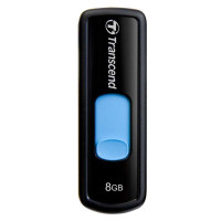 创见优盘无盖伸缩系列(JF500)8G 灿黑 U盘 USB 2.0