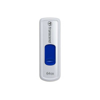 创见优盘无盖伸缩系列(JF530)64G 炫白 U盘 USB 2.0