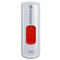 创见优盘无盖伸缩系列(JF530)4G 炫白 U盘 USB 2.0