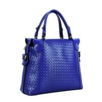 globalfreeman/自由人欧美时尚休闲编织纹单肩斜跨女包1337宝石蓝