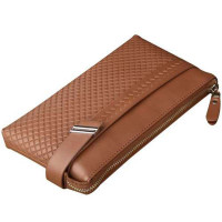 皮仕伦尔Pareshass 男士时尚典雅手拿包牛皮P8011062-02卡其色