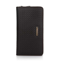 皮仕伦尔Pareshass 男士编织纹手拿包牛皮P8011063-02深啡色