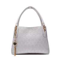 雪曼ShareModern新款女包单肩包高端气质手提斜挎包5908 银白色