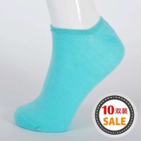 AISMILE 爱美丽系列缤纷七彩净色女船袜（10双装）master-104