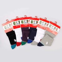 U.S.POLO ASSN.美国马球协会男运动袜(5双)PL-5218-5