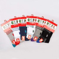 U.S.POLO ASSN.美国马球协会男运动袜（5双）PL-5249-5