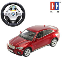 双鹰 方向盘遥控重力感应遥控车宝马X6红色1:14 E623