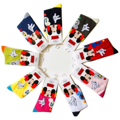 迪士尼宝宝（Disneybaby）宝宝米奇学生袜单双入（18-20cm）颜色随机6101