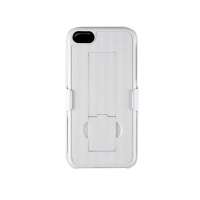 普格尔iphone5/5S两件式立壳保护壳白色