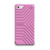 普格尔iphone5/5S缓冲耳软保护壳紫色