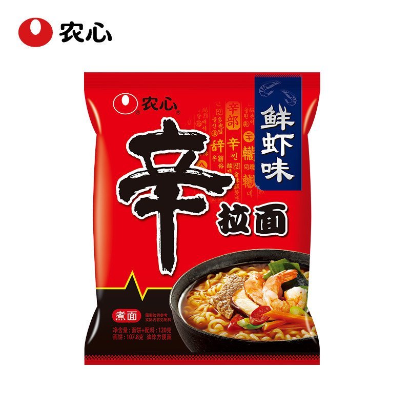 农心 辛拉面(鲜虾味)单包 120g
