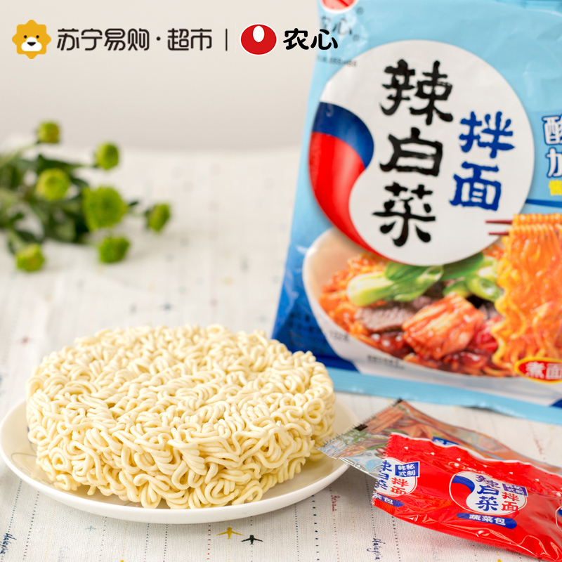 农心 辣白菜韩式拌面单包 132g