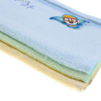 婴秀  婴幼新型竹纤维缎档童巾YX-ZXW-001 黄色  50*30