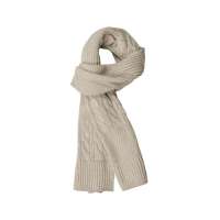 THANTRUE真享 韩版毛线针织围巾 秋冬季羊毛羊绒方巾 男士纯色百搭围脖 W077 驼色