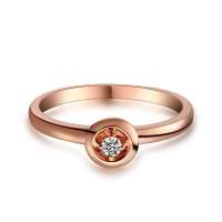 潮宏基-尽是爱系列-爱情定位-18K金钻石女戒CHJ