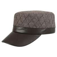 kenmont凯蒙特2013新款帽子秋冬天男士平顶帽韩版女军帽潮棒球帽km-0571-21