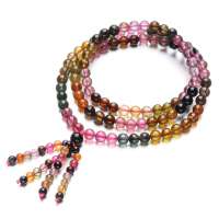 盈满堂 4A+天然碧玺108颗佛珠手链赏心悦目YMT130918123