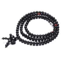 盈满堂 天然黑曜石配葫芦男士手链可绕手4-5圈YMT1279008