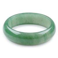 盈满堂 翠绿天然东陵玉厚装手镯-金玉满堂YMT13030691