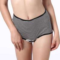 亚洲妈妈 生理裤SLDK12606黑白条M-L