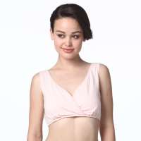 亚洲妈妈 无开扣文胸WX12124粉印白点L