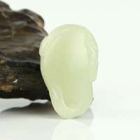 [老山玉器] 和田青白玉挂件蟾蜍