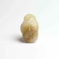 [老山玉器] 和田玉 和田白玉挂件富贵金蟾 玉质温润细腻(一口价)