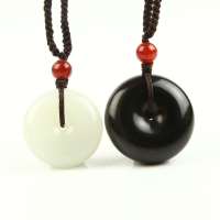 [老山玉器] 和田玉平安扣吊坠 情侣套餐送挂绳