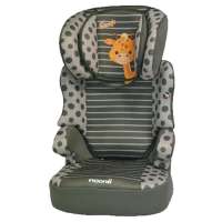 法国原装进口 naonii诺尼亚汽车儿童安全座椅 雅典娜 3岁-12岁 不带ISOFIX接口 灰色小鹿
