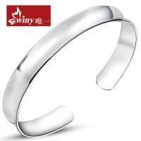 唯一 月光丽人S999千足银手镯 女 时尚韩版 16±1g 纯银手镯 配证书169SZ11