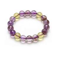 阿梵尼 天然紫黄晶手链(约12mm)