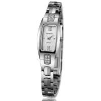 瑞士天骏TANGIN半钨钢女表白色T5003LWWGBA