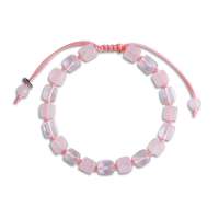 石头记正品 江湖儿女 芙蓉石粉水晶粉晶手链女款 204101002