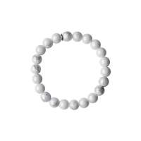 石头记正品 一往情深8mm 白松石手链 204701818