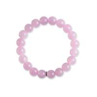 石头记正品 一往情深10mm 芙蓉石粉晶粉水晶手链女 204801002