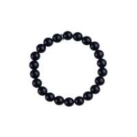 石头记正品 一往情深10mm 黑玛瑙手链 204801912