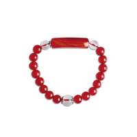 石头记正品 一往情深8mm 红玛瑙手链 205202212