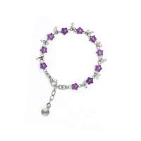 石头记正品 星连心 合成紫水晶手链 节日礼物 216601720