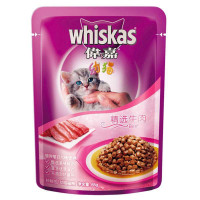 伟嘉 猫粮 宠物妙鲜包 幼猫牛肉 85g*12包
