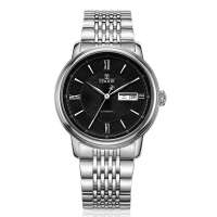 依波表豪华机械都市经典系列圆形实心钢带男款50170210