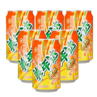 美年达橙味汽水(整箱听装)330ML*24