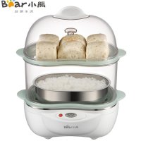 小熊(Bear)煮蛋器ZDQ-2041 双层煮蛋器 6个蛋 配蒸碗蒸盘