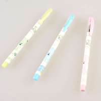 金万年 G-1221-001 中性笔0.5MM子弹头YY熊图案拔帽-黑色(12支/盒)