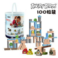 愤怒的小鸟100粒积木35075