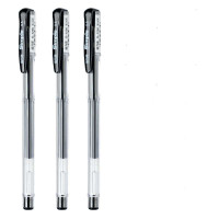 金万年 G-1236-001 UM棱杆0.5MM子弹配RS15系列芯拔帽中性笔-黑色(12支/盒)